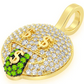 0.45CTW Diamond Money Face Pendant  customdiamjewel   