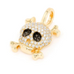 0.45CTW Iced Out Skull And Crossbones Pendant  customdiamjewel   