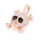 0.45CTW Iced Out Skull And Crossbones Pendant  customdiamjewel   