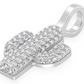 0.35CTW Cluster Diamond Cactus Pendant  customdiamjewel   