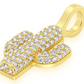 0.35CTW Cluster Diamond Cactus Pendant  customdiamjewel   