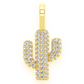 0.35CTW Cluster Diamond Cactus Pendant  customdiamjewel   