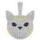 1.90CTW Round Diamond Cat Face Pendant  customdiamjewel   