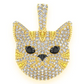 1.90CTW Round Diamond Cat Face Pendant  customdiamjewel   