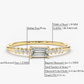 0.25CTW Minimalist Baguette Lab Grown Diamonds Solitaire Band  customdiamjewel   