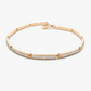 14k Solid Gold Pave Stackable Natural Diamond Bar Bracelet  customdiamjewel 10 KT Solid Gold Rose Gold VVS-EF