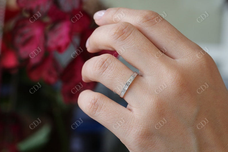 0.40CTW Baguette Cut Natural Diamond Channel Set Wedding Band  customdiamjewel   