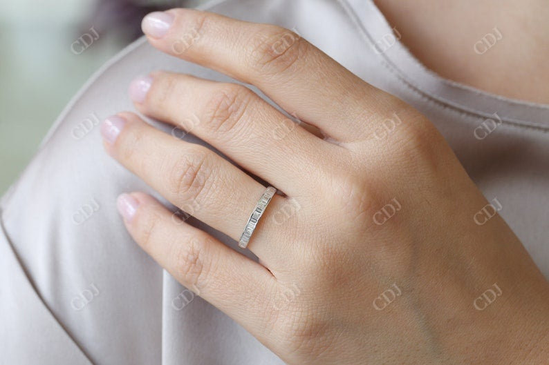0.40CTW Baguette Cut Natural Diamond Channel Set Wedding Band  customdiamjewel   