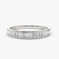 0.40CTW Baguette Cut Natural Diamond Channel Set Wedding Band  customdiamjewel 10KT White Gold VVS-EF