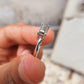 East West Emerald Cut Salt and Pepper Solitaire Ring  customdiamjewel   