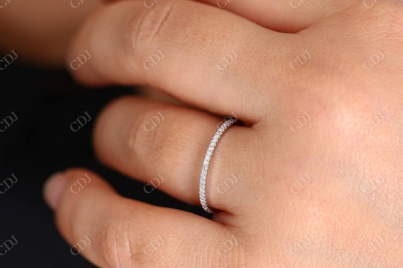 0.15CTW Stackable Lab Grow Diamond Wedding Band  customdiamjewel   
