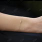 Trio Natural Diamond Bracelet 14k Solid Gold Bezel Setting  customdiamjewel   