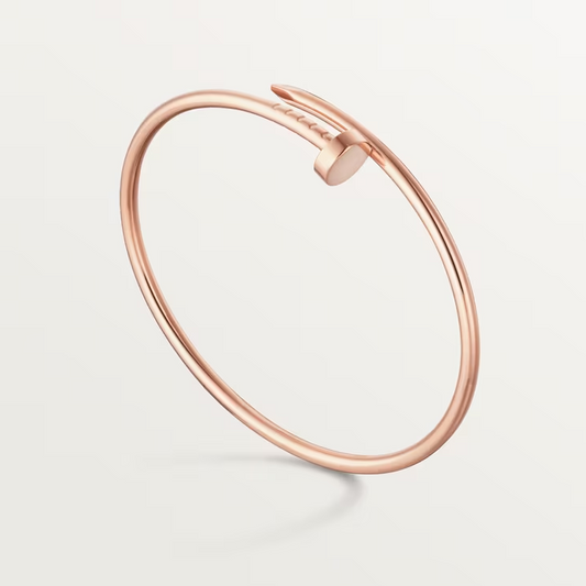 Fashion Simple Style Cartier Rose Gold Cuff Nail Bracelet  customdiamjewel Sterling Silver Rose Gold 