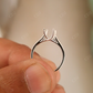 Mounting Radiant Cut Solitaire Moissanite Engagement Ring  customdiamjewel   
