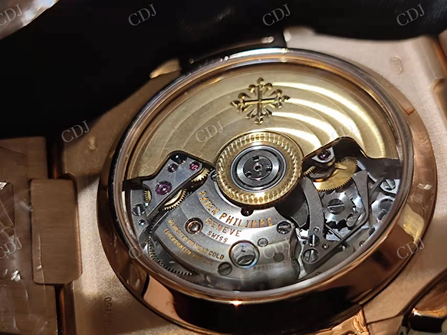 Rose Gold Patek Philippe Iced Out Custom Moissanite Watch customdiamjewel