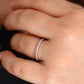 0.15CTW Natural Diamond White Gold Stackable Wedding Band  customdiamjewel   