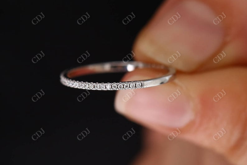 0.15CTW Stackable Lab Grow Diamond Wedding Band  customdiamjewel   