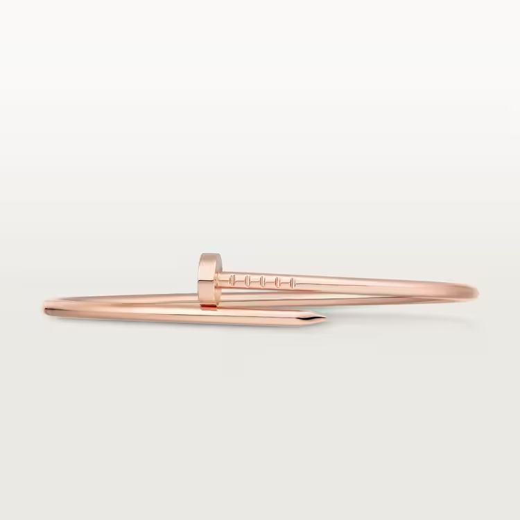 Fashion Simple Style Cartier Rose Gold Cuff Nail Bracelet  customdiamjewel   