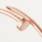 Fashion Simple Style Cartier Rose Gold Cuff Nail Bracelet  customdiamjewel   