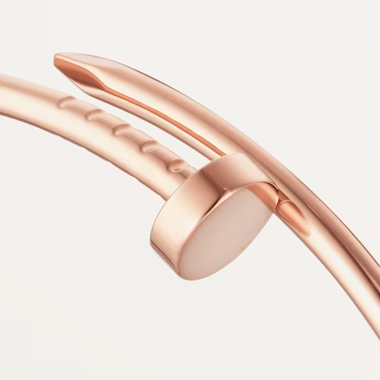 Fashion Simple Style Cartier Rose Gold Cuff Nail Bracelet  customdiamjewel   