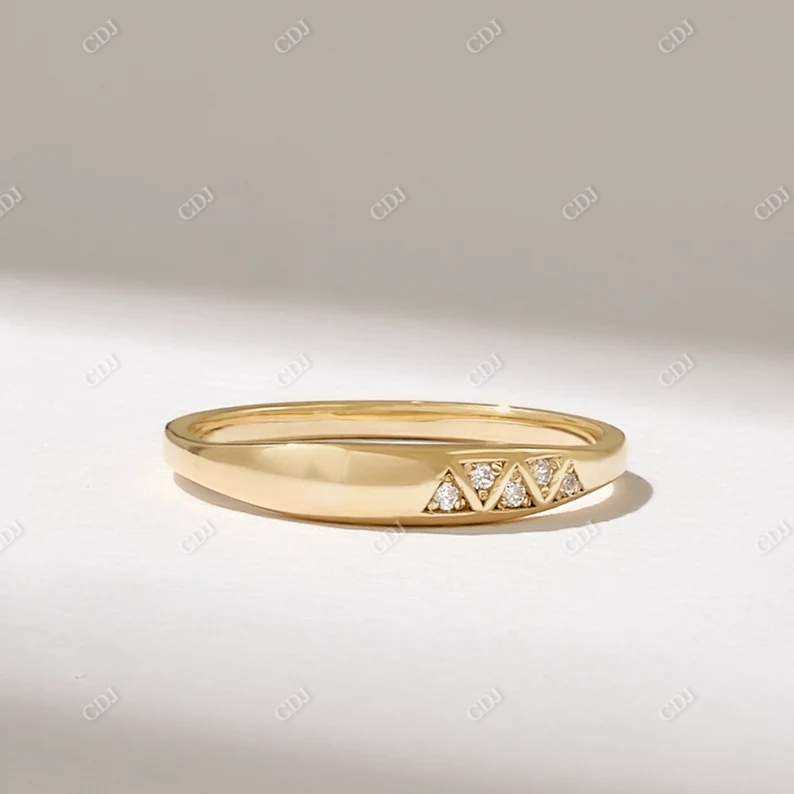 0.03CT Round Cut Lab Grown Diamond Ring  customdiamjewel   