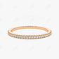 0.15CTW Stackable Lab Grow Diamond Wedding Band  customdiamjewel 10KT Rose Gold VVS-EF