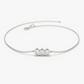 Trio Natural Diamond Bracelet 14k Solid Gold Bezel Setting  customdiamjewel 10 KT Solid Gold White Gold VVS-EF