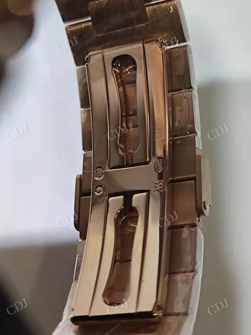 Rose Gold Patek Philippe Iced Out Custom Moissanite Watch customdiamjewel