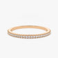 0.15CTW Natural Diamond White Gold Stackable Wedding Band  customdiamjewel 10KT Rose Gold VVS-EF