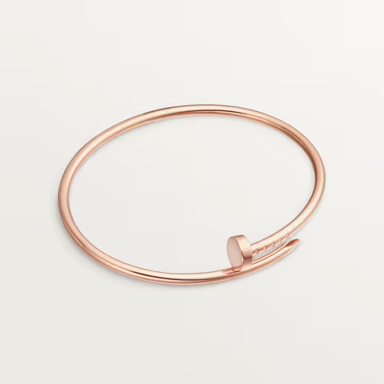 Fashion Simple Style Cartier Rose Gold Cuff Nail Bracelet  customdiamjewel   