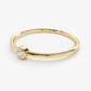 Simple Solitaire Bezel Set Diamond Wedding Band  customdiamjewel   