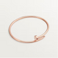 Open Nail Cuff Bangle Bracelet  customdiamjewel 10 KT Solid Gold Rose Gold 