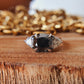 10K Solid White Gold, 2 CT cushion Cut salt and pepper and Side Stone White colorless  customdiamjewel   