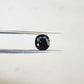 10K Solid White Gold, 2 CT cushion Cut salt and pepper and Side Stone White colorless  customdiamjewel   