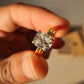 Antique Cushion Cut Moissanite Bridal Ring Set  customdiamjewel   