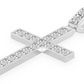 0.75CTW Bezel Set Extra Large Cross Pendant  customdiamjewel   