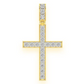 0.75CTW Bezel Set Extra Large Cross Pendant  customdiamjewel   