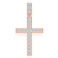 0.75CTW Bezel Set Extra Large Cross Pendant  customdiamjewel   