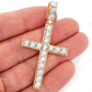 0.75CTW Bezel Set Extra Large Cross Pendant  customdiamjewel   
