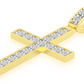 0.75CTW Bezel Set Extra Large Cross Pendant  customdiamjewel   