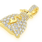 1.50CTW Diamond Money Bag White Gold Pendant customdiamjewel