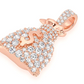 1.50CTW Diamond Money Bag White Gold Pendant customdiamjewel