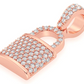 0.50CTW Hip Hop Lock Pendant  customdiamjewel   