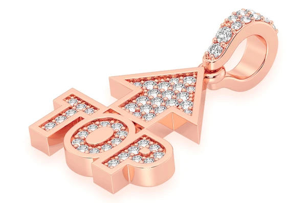 0.25CTW Top Emoji Hip Hop Pendant  customdiamjewel   