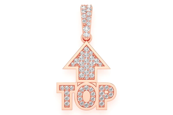 0.25CTW Top Emoji Hip Hop Pendant  customdiamjewel   
