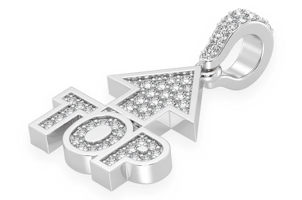 0.25CTW Top Emoji Hip Hop Pendant  customdiamjewel   