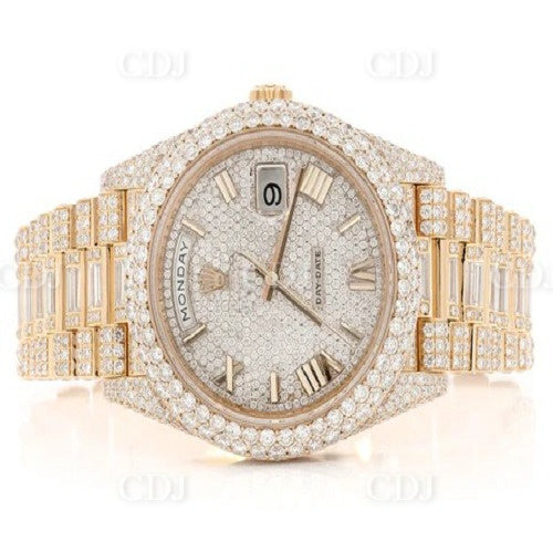 Hip Hop Ice Out Rolex 19.49CTW Diamond Watch  customdiamjewel   