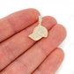 0.50CTW Cluster Diamond Ballcap White Gold Pendant customdiamjewel