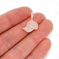 0.50CTW Cluster Diamond Ballcap White Gold Pendant customdiamjewel
