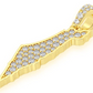 0.40CTW Gold Israel Palestine Country Diamond Pendant customdiamjewel